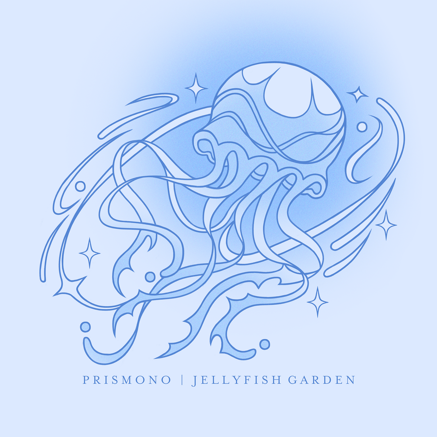 "Jellyfish Garden" Microfiber Suede Jewelry Pouch