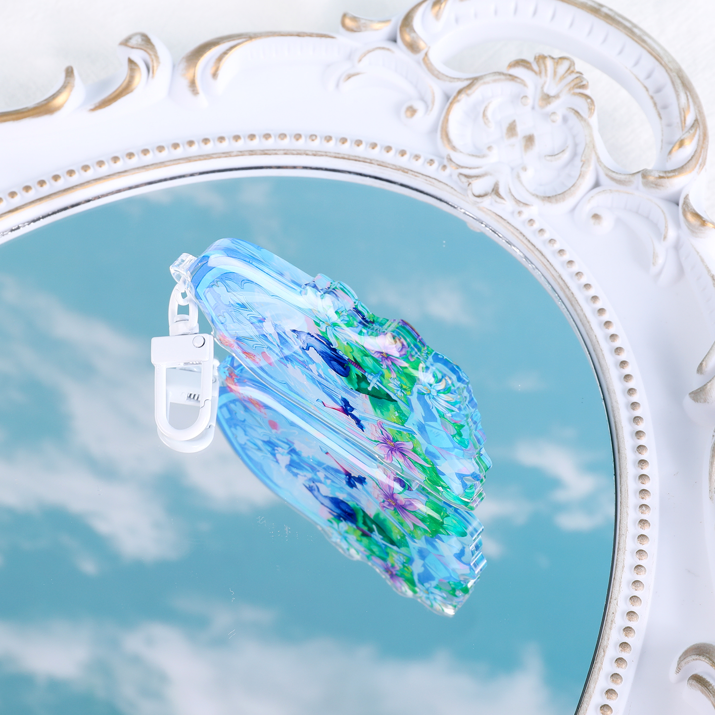 Final Fantasy XVI FF16 Acrylic Keychain Video Game Inspired Accessory Clive Rosfield and Torgal Square Enix