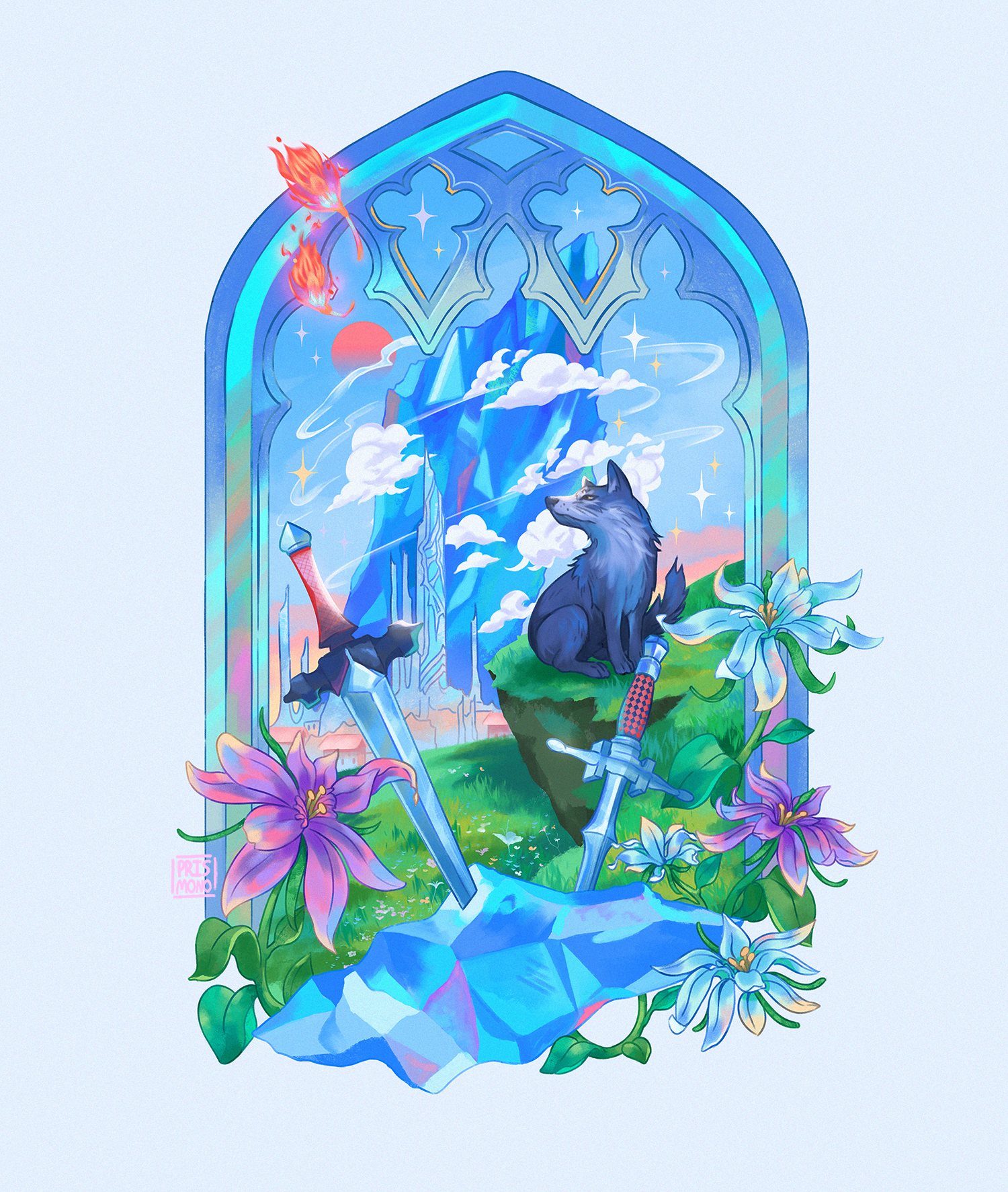 Final Fantasy XVI FF16 Clive Torgal Medium Art Print 8.5 x 11 Matte Illustration