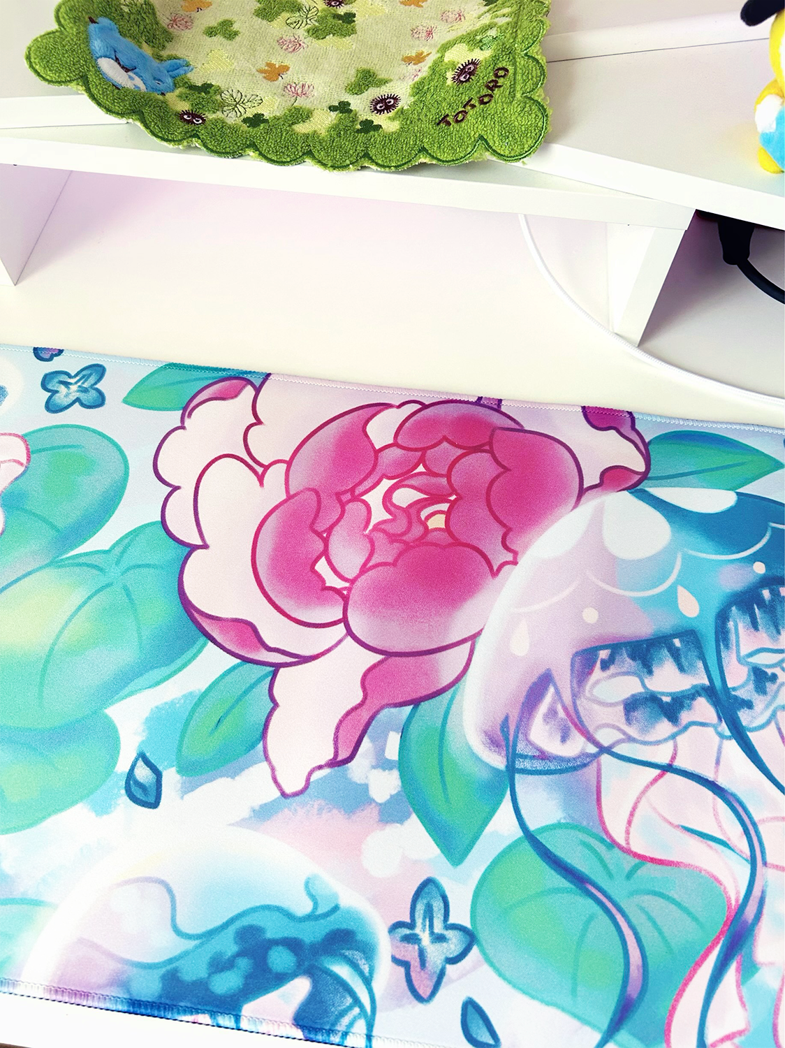 Jellyfish Garden Adorable Ocean Mousepad Desk Mat Gaming Set-up
