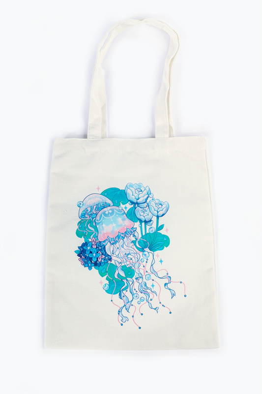 Jellyfish Garden Canvas Tote Bag