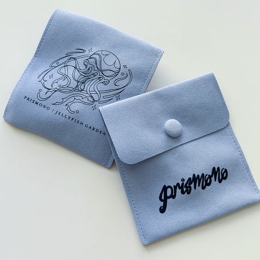 Jellyfish Garden Microfiber Suede Jewelry Pouch