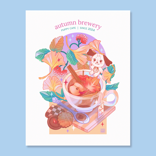 Mocha Cafe 8.5x11" Art Print