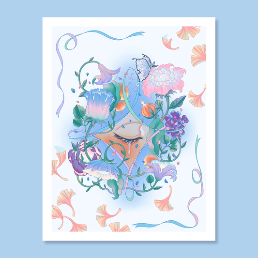 sugarplum Botanical Floral Beautiful Art Print