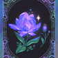 Violet Flower Concept Art Illustration Art Print Postcard
