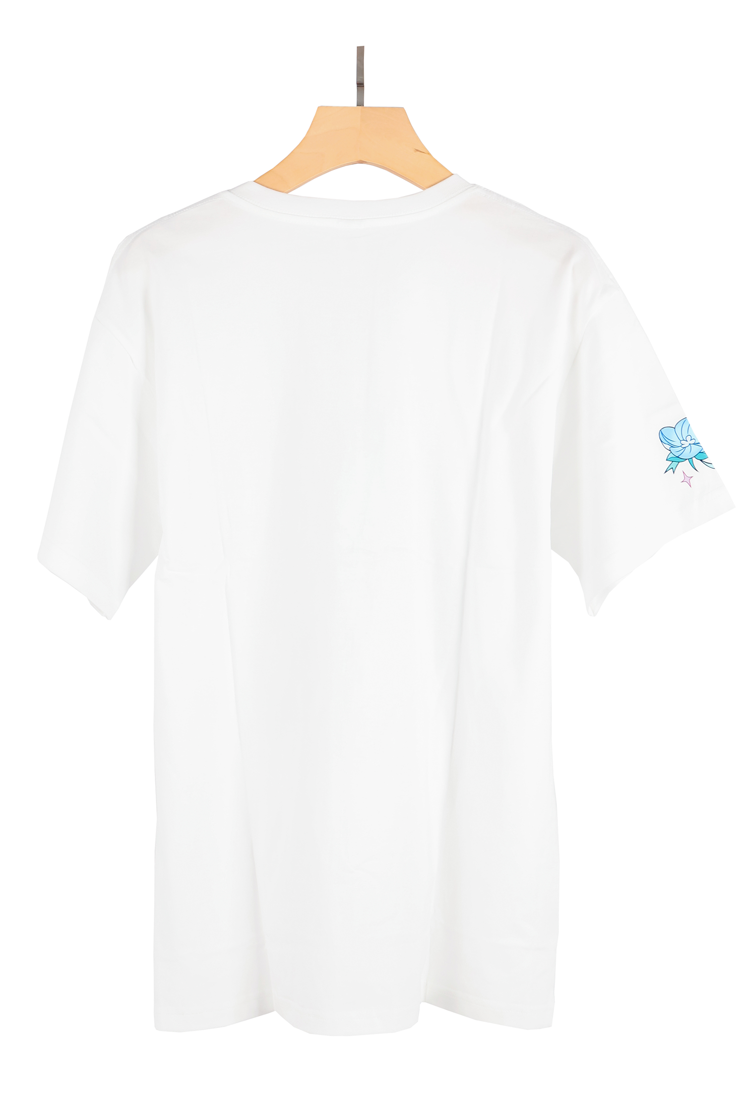 Music Record Hydrangea Crewneck T-shirt Elbow Length Sleeves Illustration Inspired by Japanese Flower Anime Art