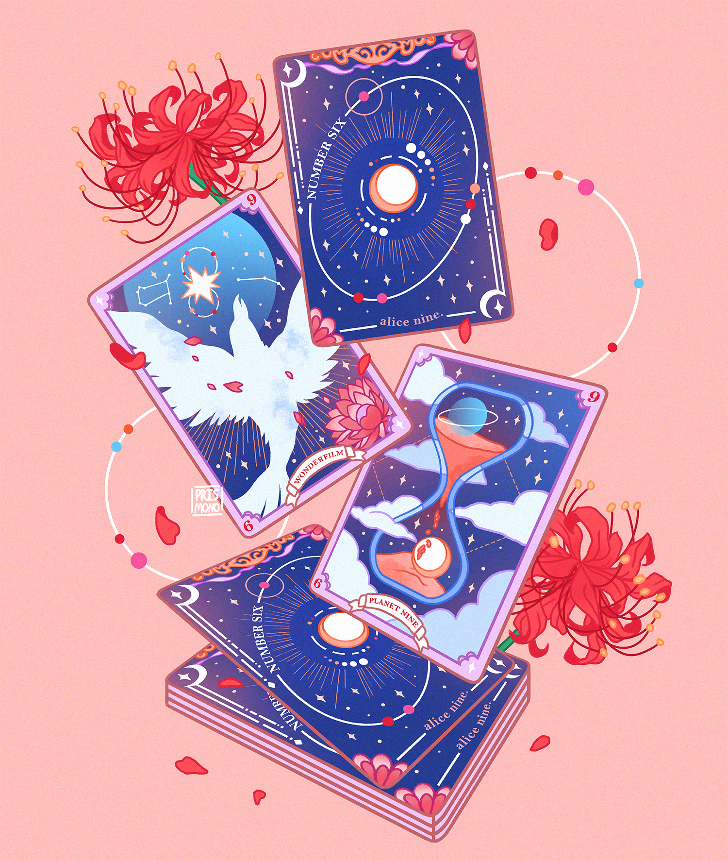 Adorable Alice in Wonderland Postcard Print Magical