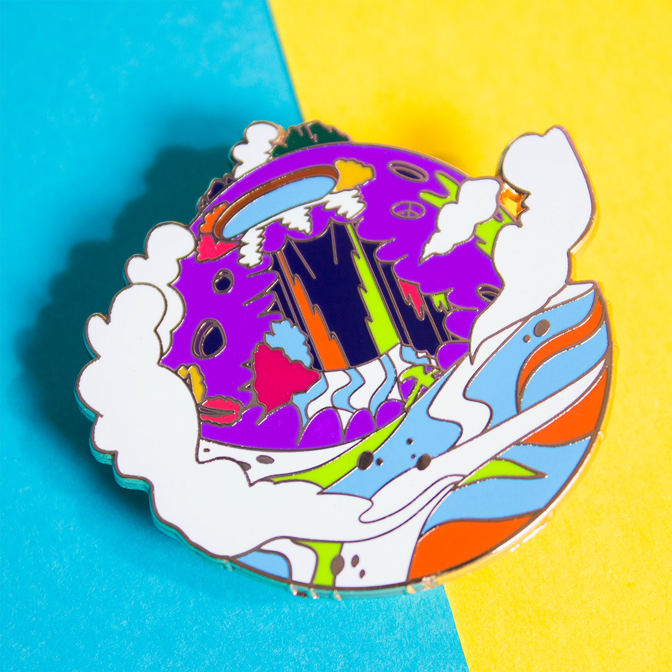 BTS Jung Hoseok J-Hope Hope World Enamel Lapel Pin Badge Kpop Music