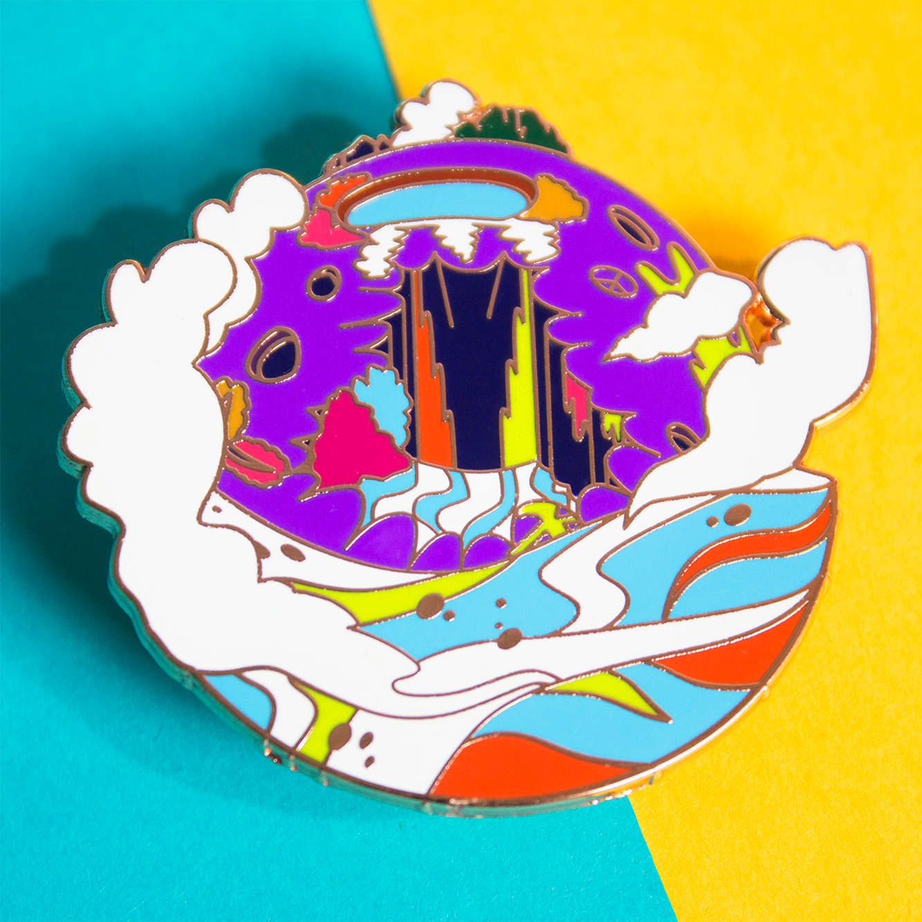 BTS Jung Hoseok J-Hope Hope World Enamel Lapel Pin Badge Kpop Music