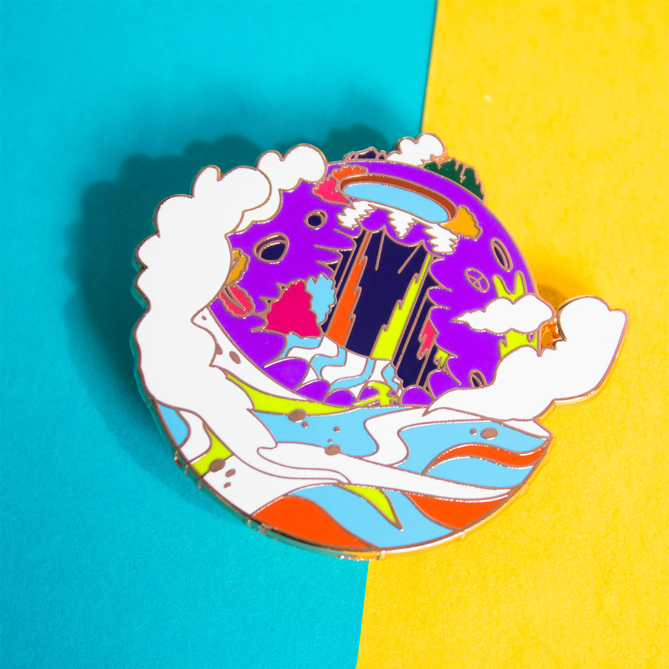 BTS Jung Hoseok J-Hope Hope World Enamel Lapel Pin Badge Kpop Music