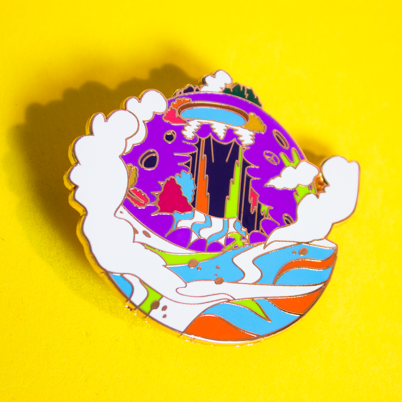 BTS Jung Hoseok J-Hope Hope World Enamel Lapel Pin Badge Kpop Music