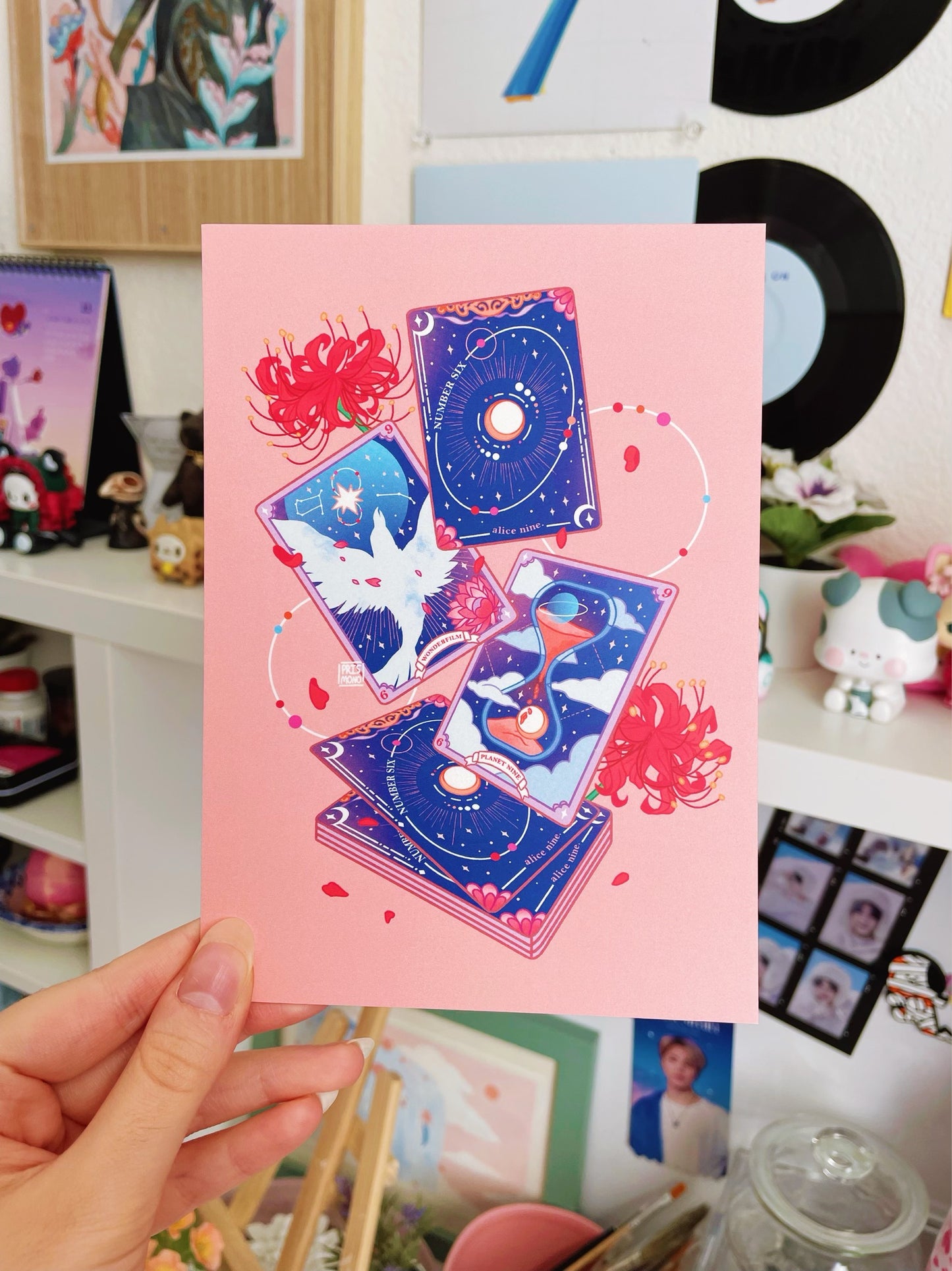 Adorable Alice in Wonderland Postcard Print Magical