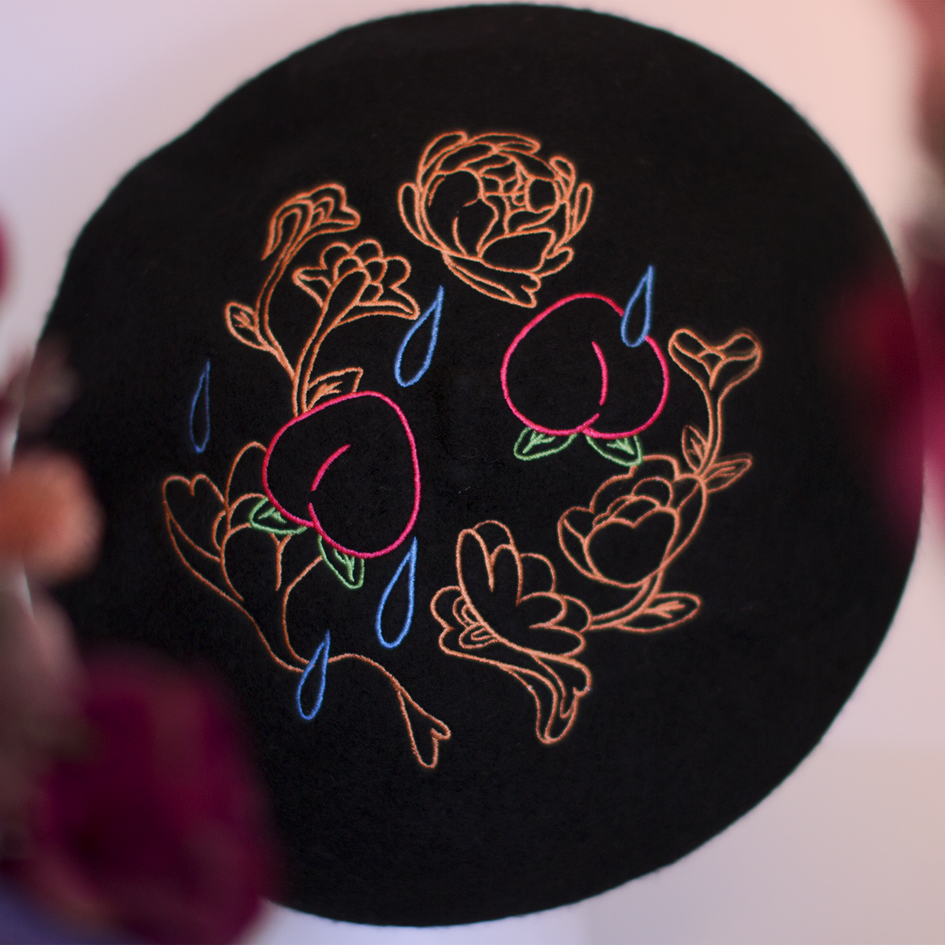 Adorable Peach Beret Lolita Kawaii Fashion Inspired