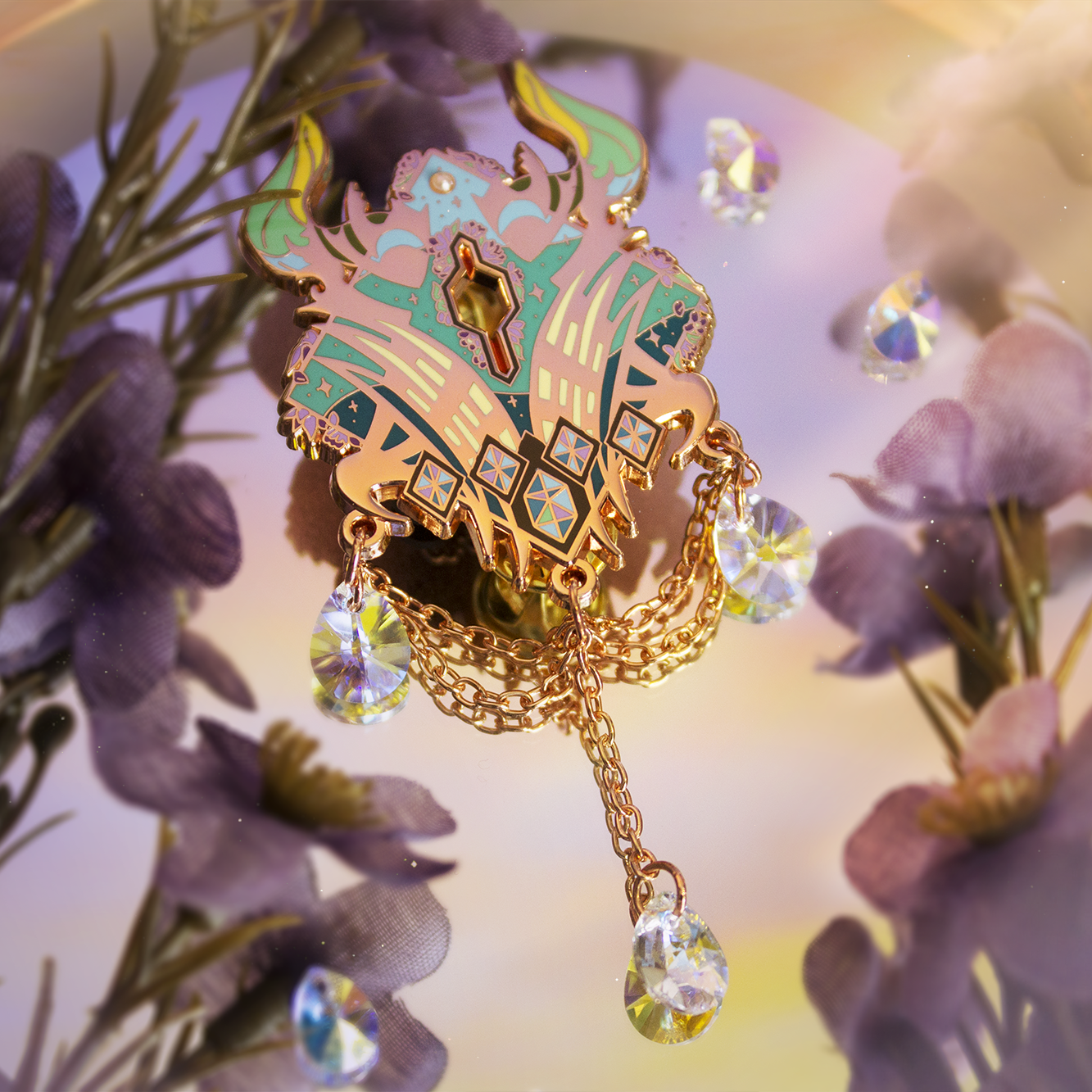 Final Fantasy 14 XIV Enamel Lapel Pin Badge Shadowbringers Square Enix