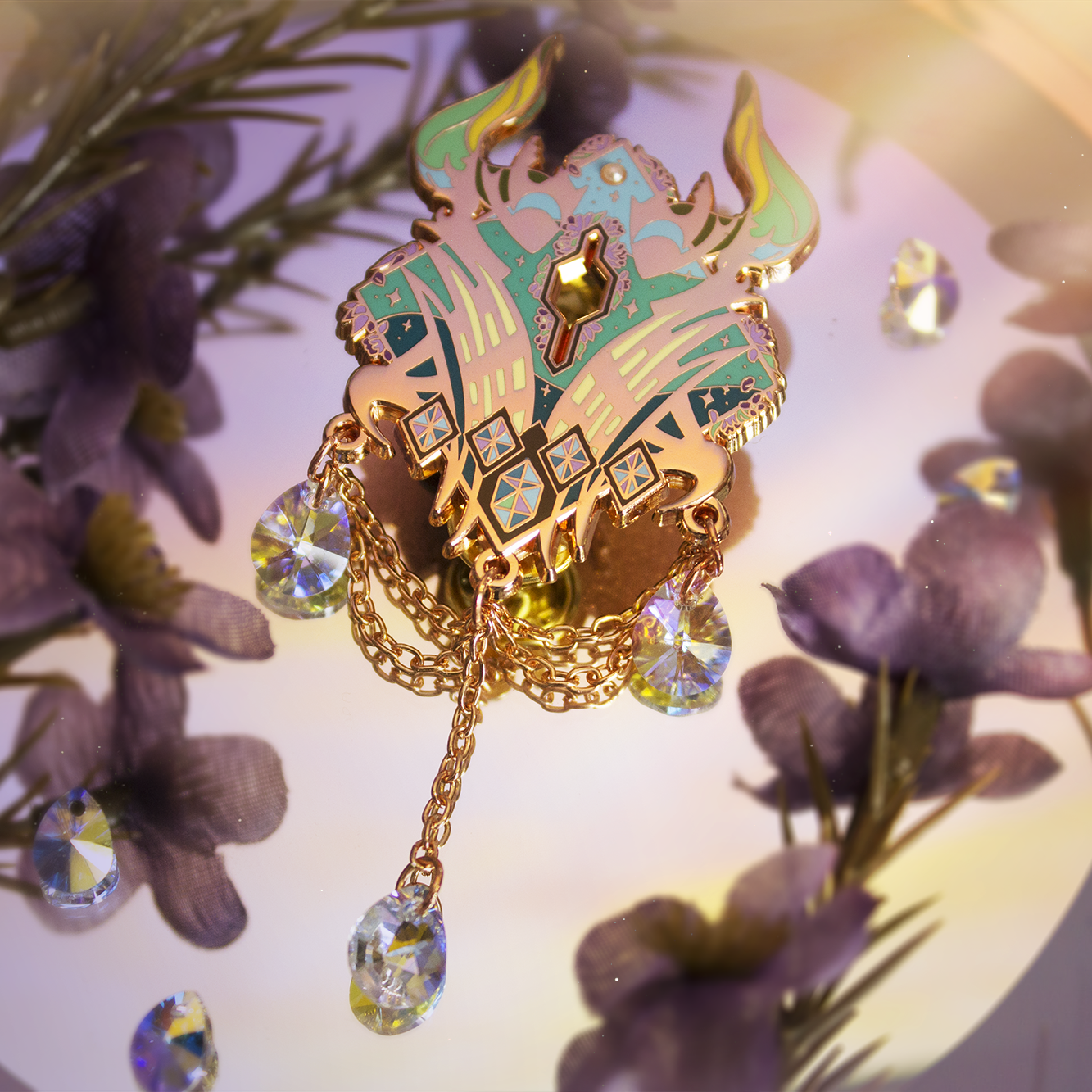 Final Fantasy 14 XIV Enamel Lapel Pin Badge Shadowbringers Square Enix