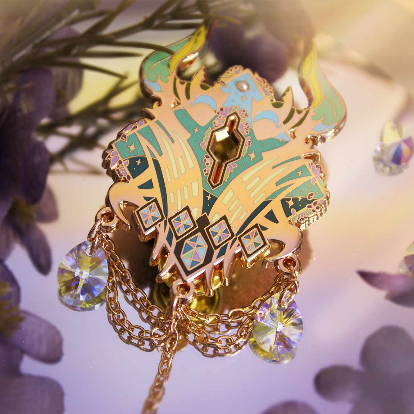 Final Fantasy 14 XIV Enamel Lapel Pin Badge Shadowbringers Square Enix