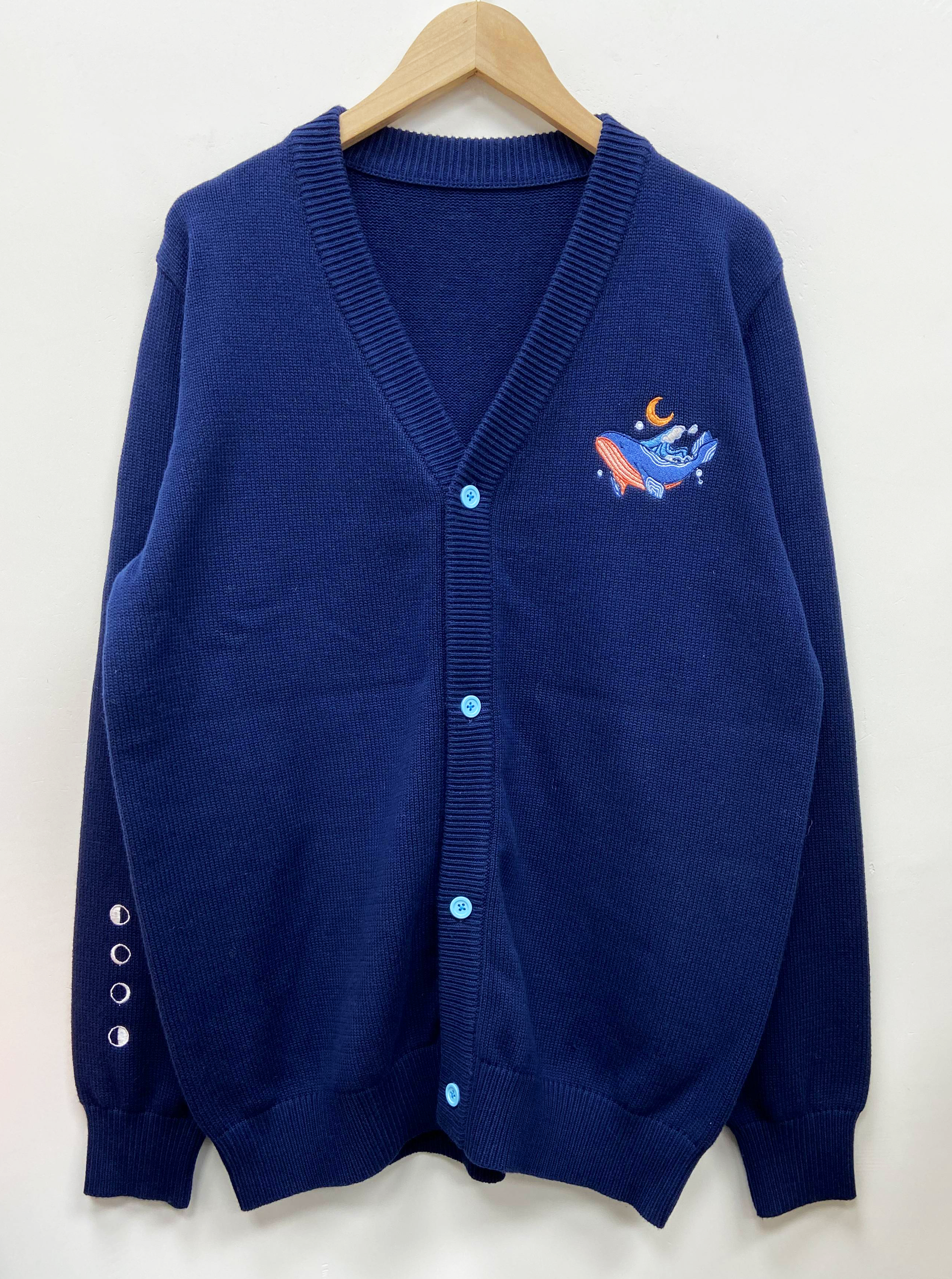 Adorable Ocean Whale Aesthetic Unisex Cardigan Kawaii Fashion