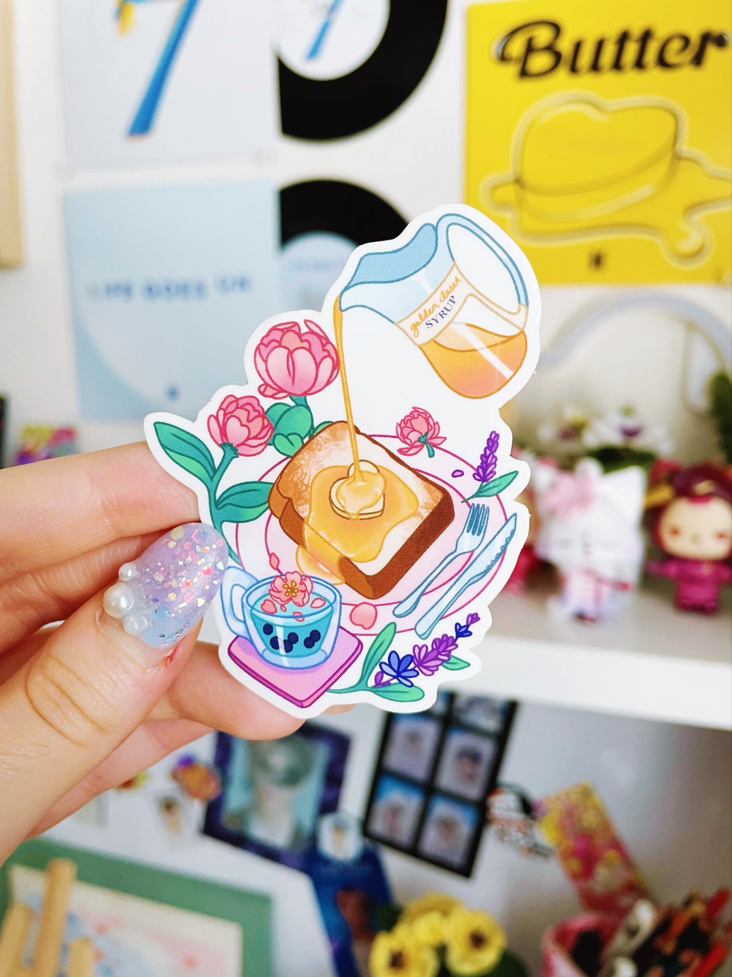 Adorable BTS Butter Transparent Sticker Set Stationery Kpop