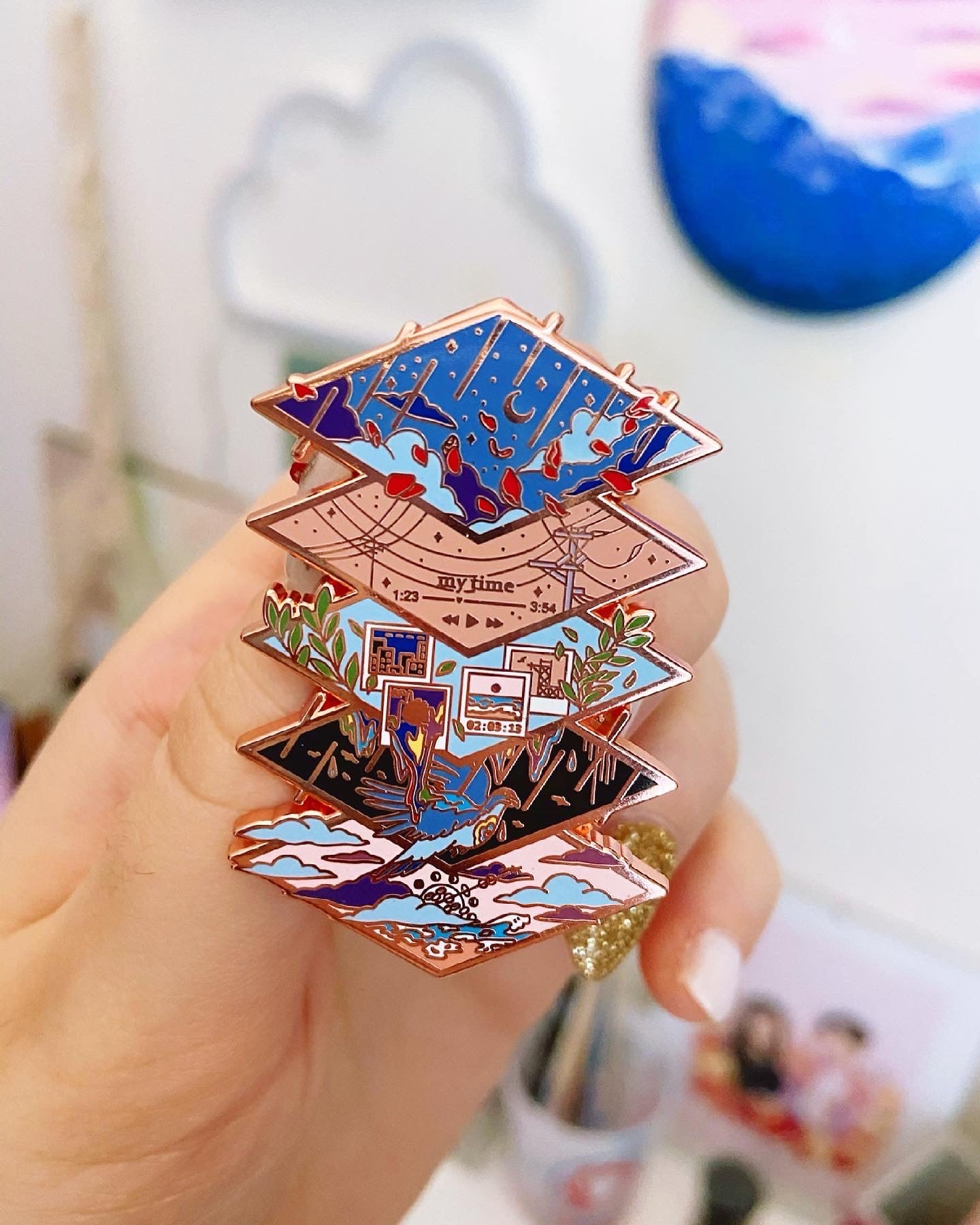 BTS Jeon Jungkook Still With You Enamel Lapel Pin Badge Kpop Music
