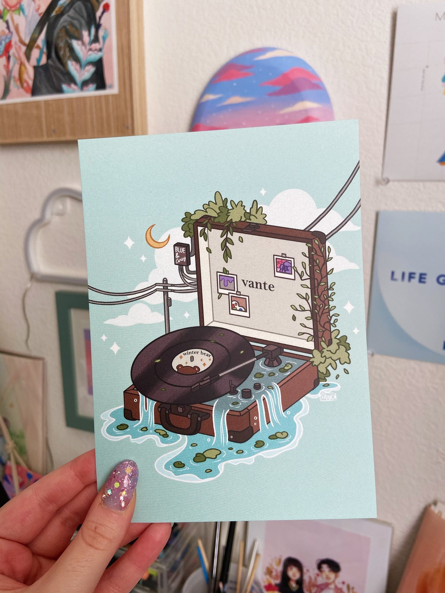 BTS Kim Taehyung V Vante Postcard Print Kpop Music