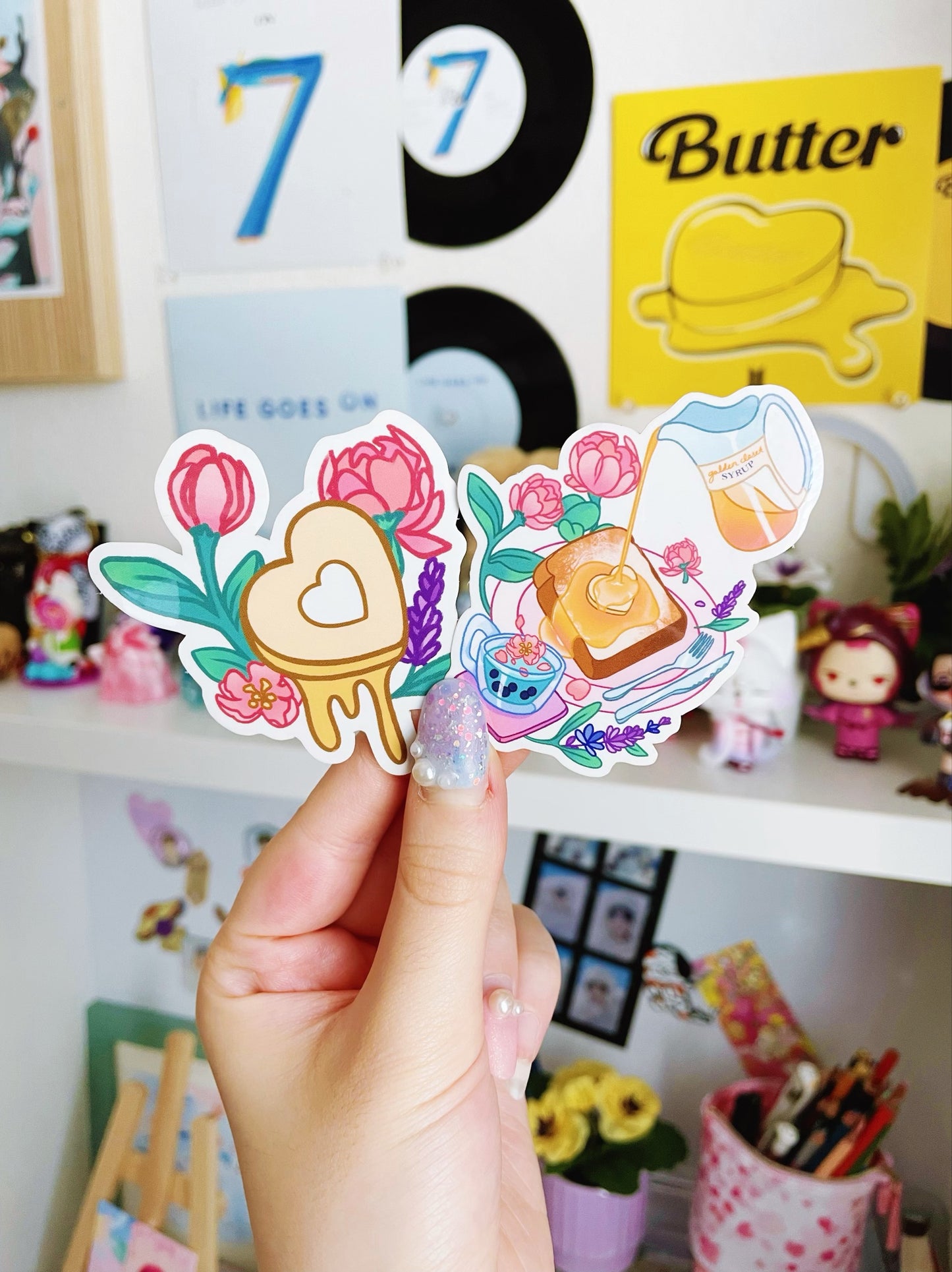 Adorable BTS Butter Transparent Sticker Set Stationery Kpop