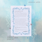 Collection of cream soda and Japanese fashion themed stationery featuring an art print postcard, sticker, photocard, and letter in a snail mail club envelope.
