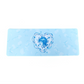 Decorative heart-shaped cupid swan themed mousepad desk mat for cute gaming set-ups and coquette blue and white theme.