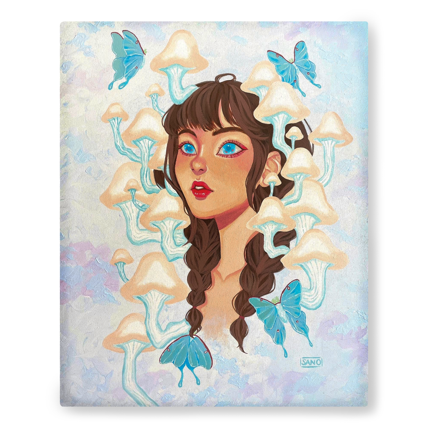 "Coccoon" Acrylic Painting on Canvas - 18x24in