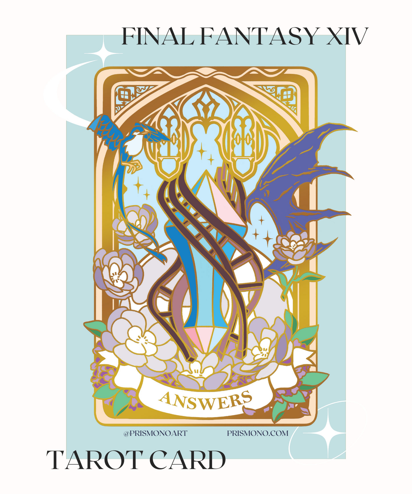 Final Fantasy XIV 14 Tarot Card Enamel Pin Video Game Square Enix Series