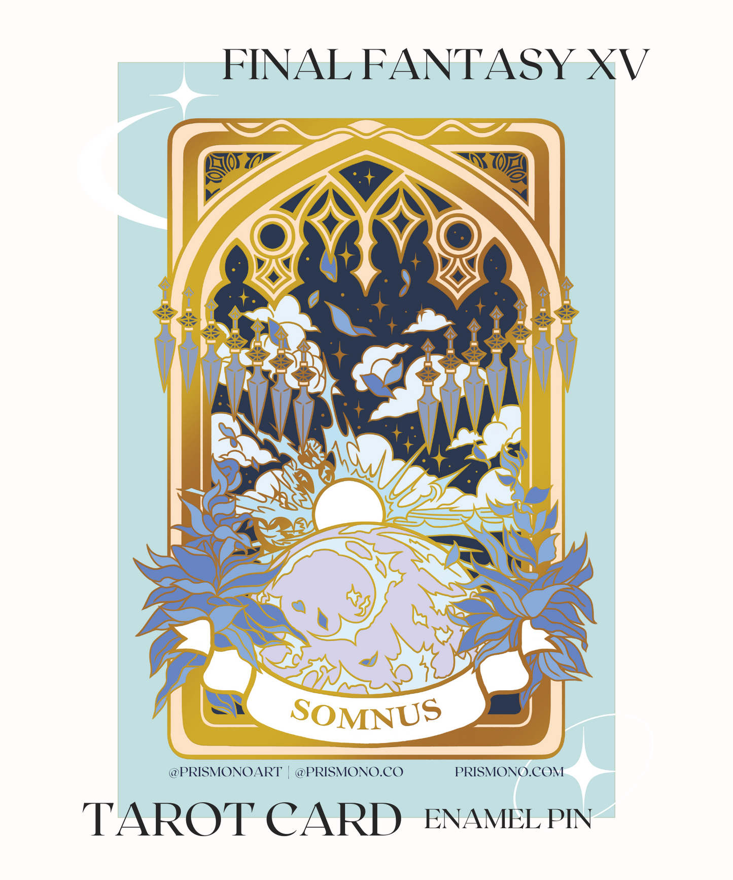 [FF] "A Tarot Card Reborn" Final Fantasy Enamel Pins -PRE-ORDER-