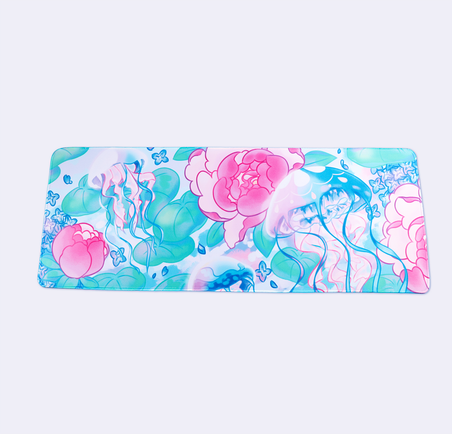 Jellyfish Garden Adorable Ocean Mousepad Desk Mat Gaming Set-up