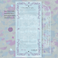 An ornate love letter for a snail mail club decorated with plants, flowers, and stars.