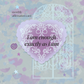 A heart-shaped self affirmation card for a snail mail club that features an inspiring, self help quote against a purple and plum background.