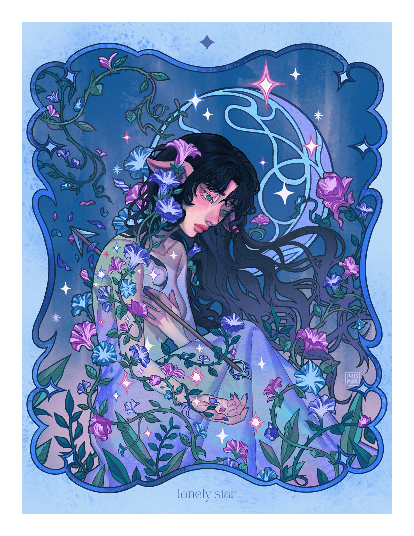 Lonely Star 8.5x11" Art Print