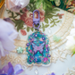 Stained Glass Butterfly Floral Transparent Acrylic Keychain Ghibli Cozy Aesthetic