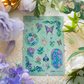 Stained Glass Butterfly Floral Transparent Acrylic Keychain Ghibli Cozy Aesthetic Sticker Sheet Stationery set
