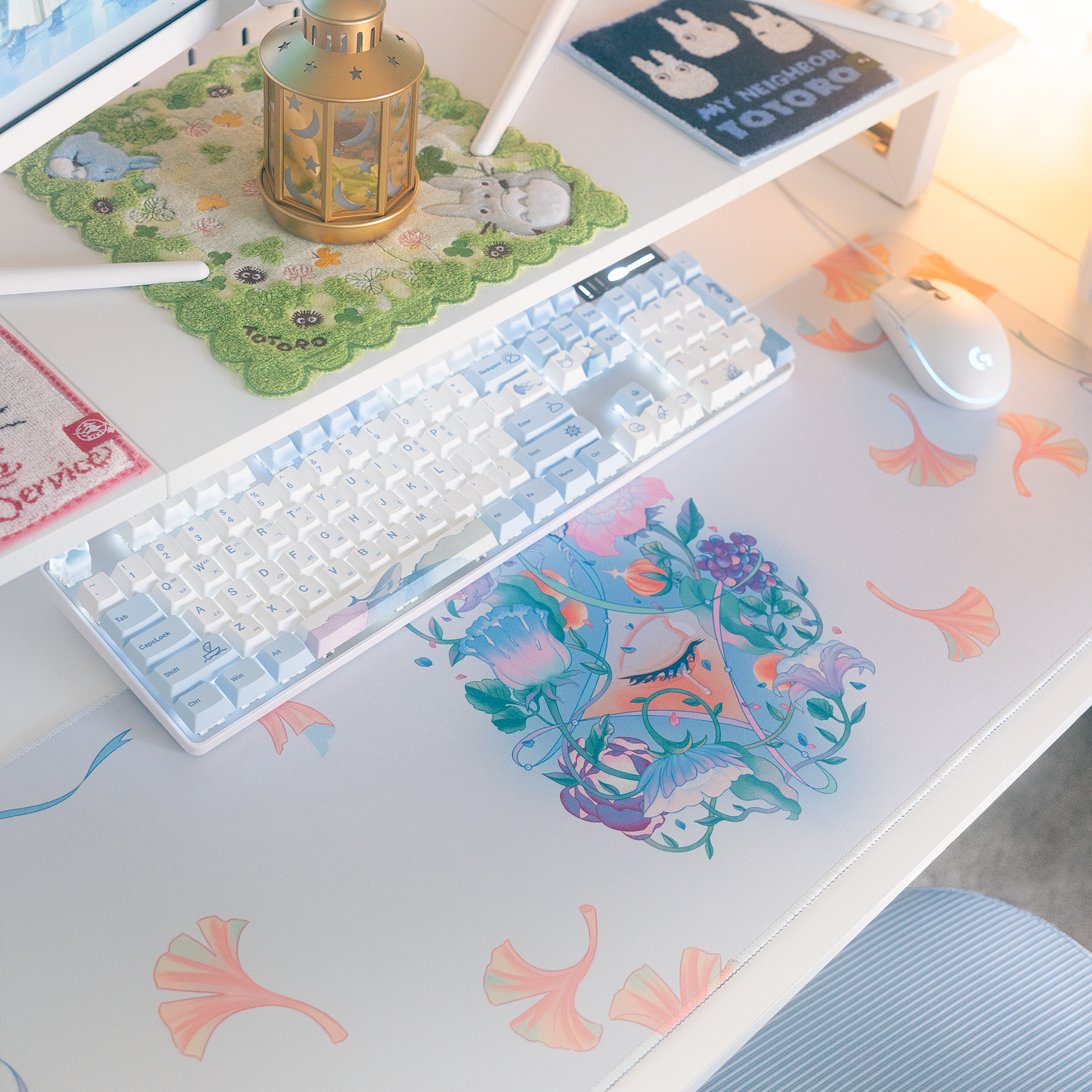 sugarplum Botanical Floral Rubber Gaming Mousepad Mat