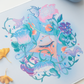 sugarplum Botanical Floral Rubber Gaming Mousepad Mat