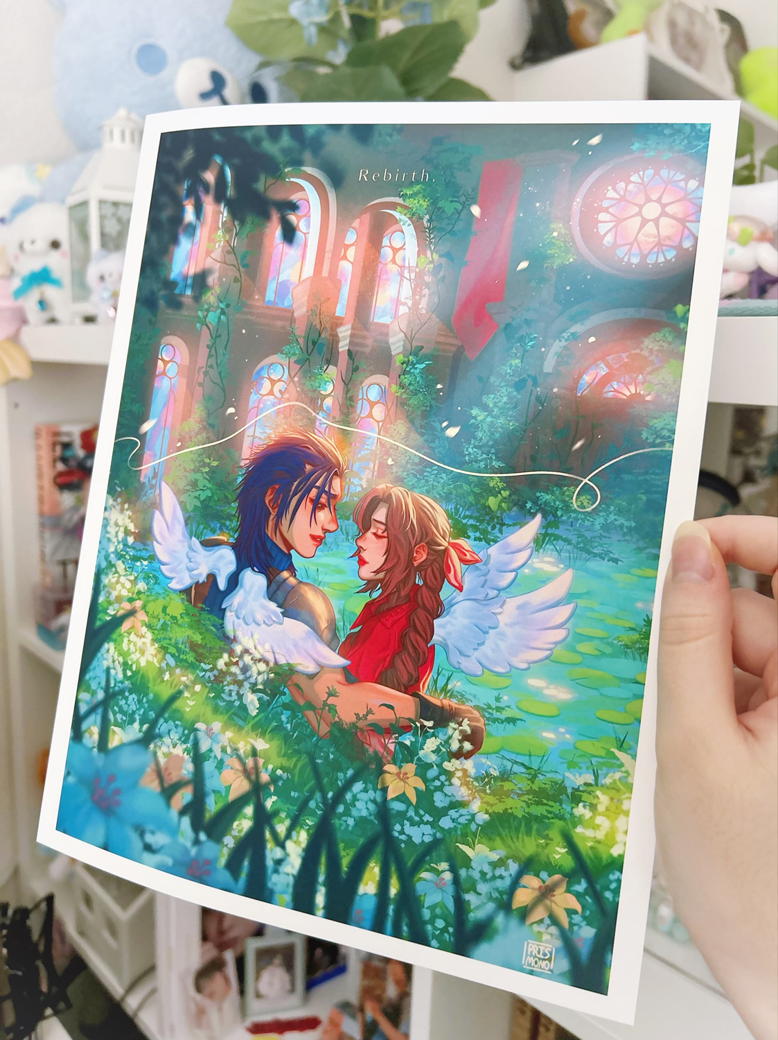 高精彩アート エアリス 複製原画 FINAL FANTASY VII REMAKE SQUARE