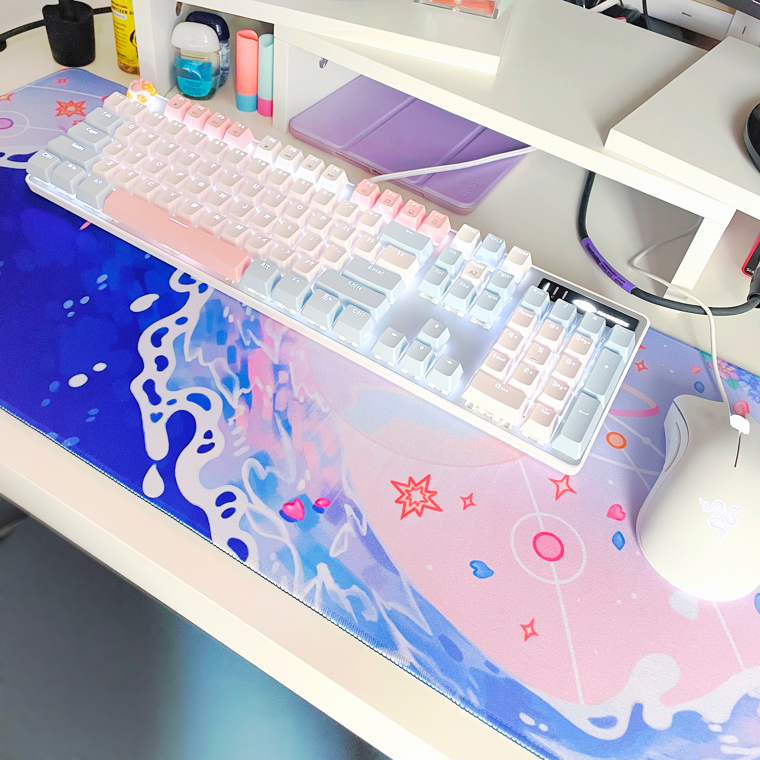 Celestial Ocean Aesthetic Mousepad Mat for Gaming