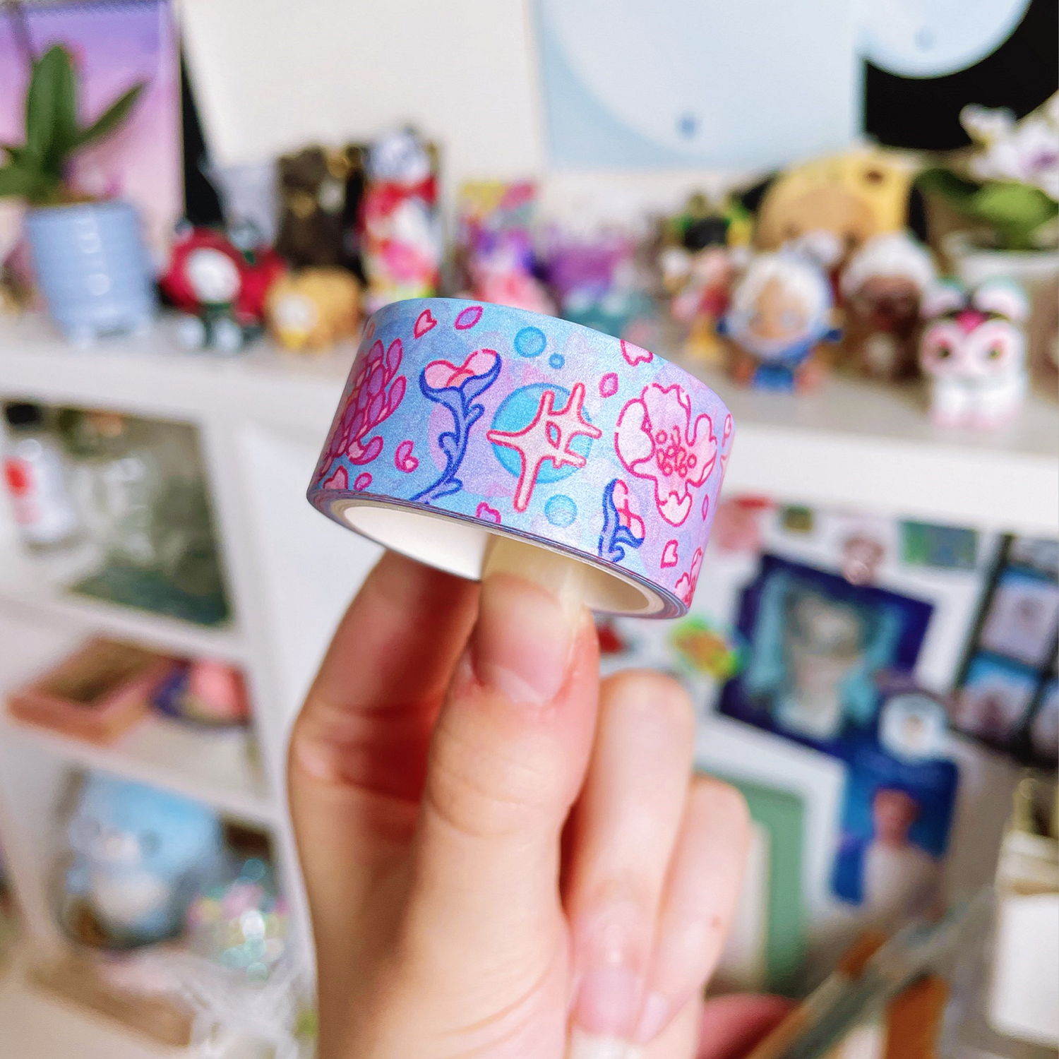 Dreamy Magical Flower Washi Tape Stationery