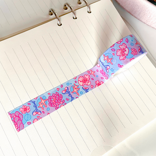 Dreamy Magical Flower Washi Tape Stationery