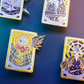 Final Fantasy Tarot Card Enamel Lapel Pin Badge Square Enix