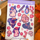 Adorable Autumn Moon Rabbit Sticker Sheet