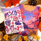Adorable Autumn Moon Rabbit Sticker Sheet and Postcard Print