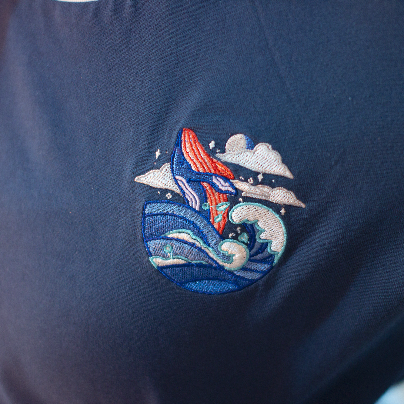 Adorable Ocean Whale Aesthetic Unisex Crewneck T-shirt Kawaii Fashion